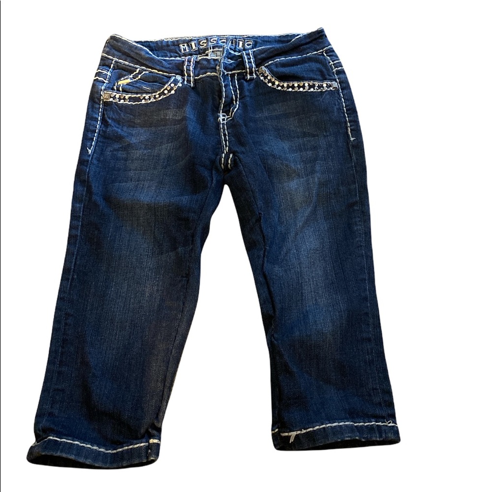 Cropped Denim Pants